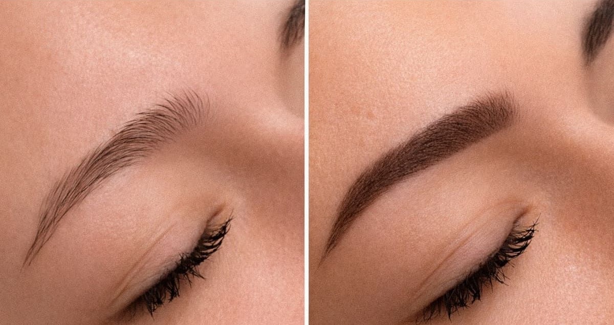 Permanent Make-up Powder Brows Vorher Nachher Innsbruck